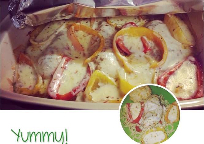 Resep Cheesy Pepper Chicken Breasts