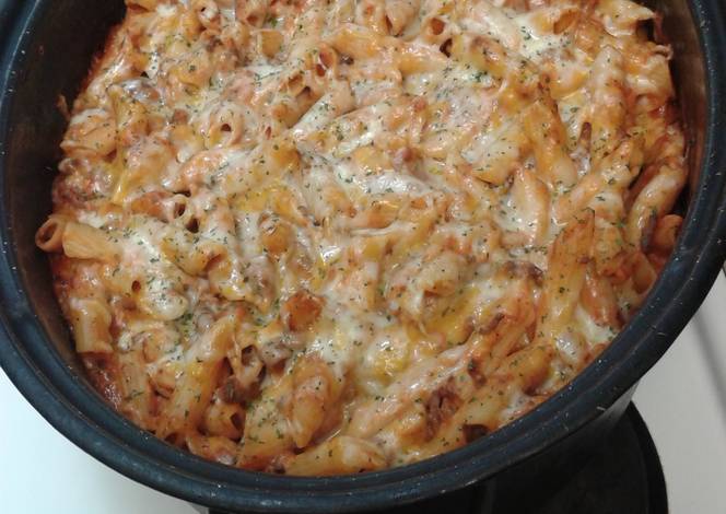 Resep Cheeseburger Penne Pasta Resep Cheeseburger Penne Pasta