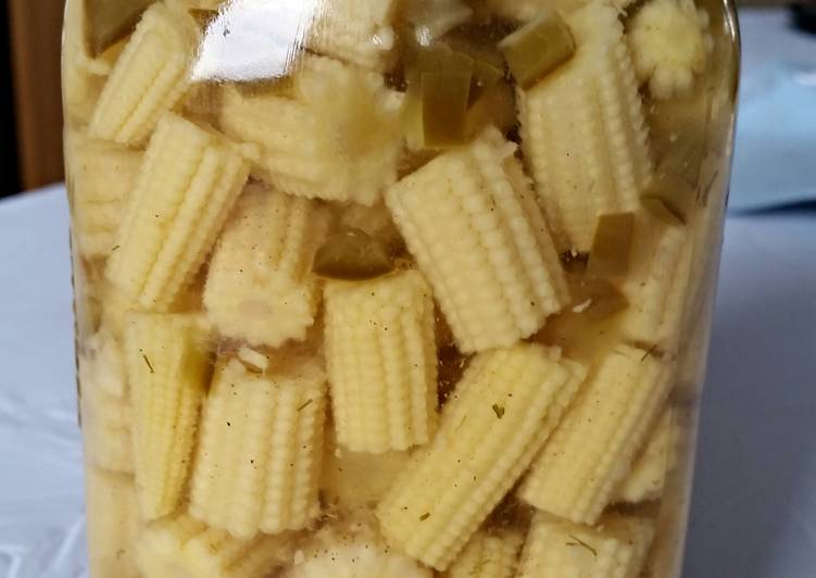 Pickled Baby Corn Recipe By Grill Master Cookpad