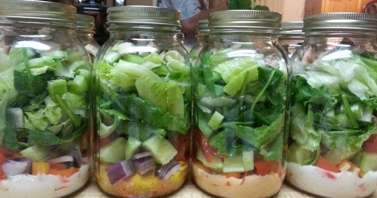 Make Ahead Mason Jar Salads Recipe By Char Cookpad   Photo 