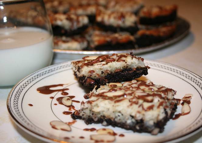 Resep Macaroon-Chocolate Bars