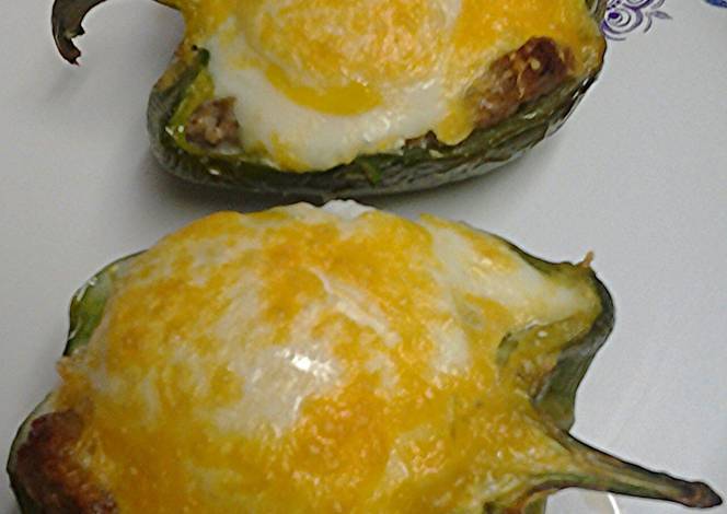 Resep Stuffed breakfast peppers Resep Stuffed breakfast peppers