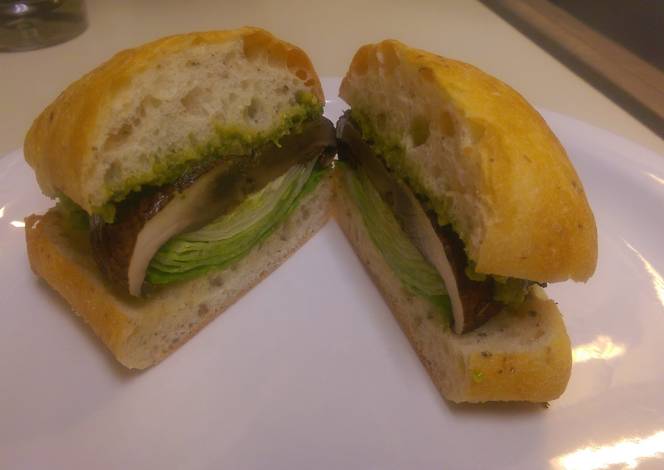 Resep Marinated Grilled Portobello Mushroom Sandwich