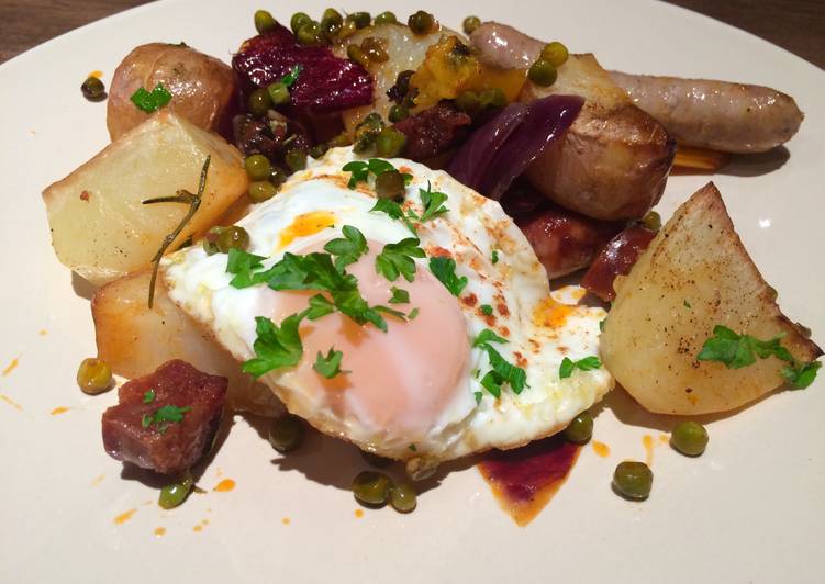 Sausage, Egg An Chips A La Med Recipe by Jenny Atkinson Cookpad