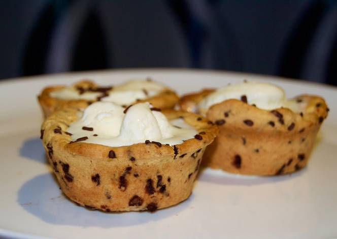 Resep Ice Cream Stuffed Cookie Cups