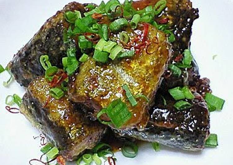 Spicy Panfried Pacific Saury I Can't Stop Eating! Recipe by cookpad