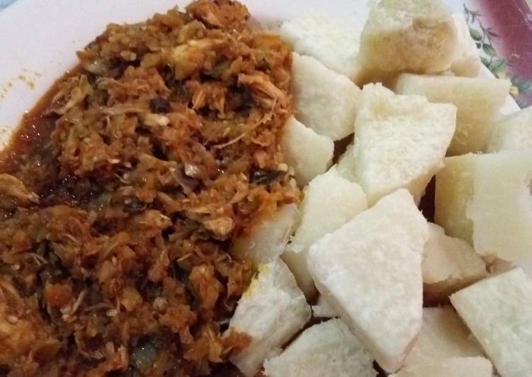 Boiled Yam with Garden Egg Sauce teamabuja Recipe by