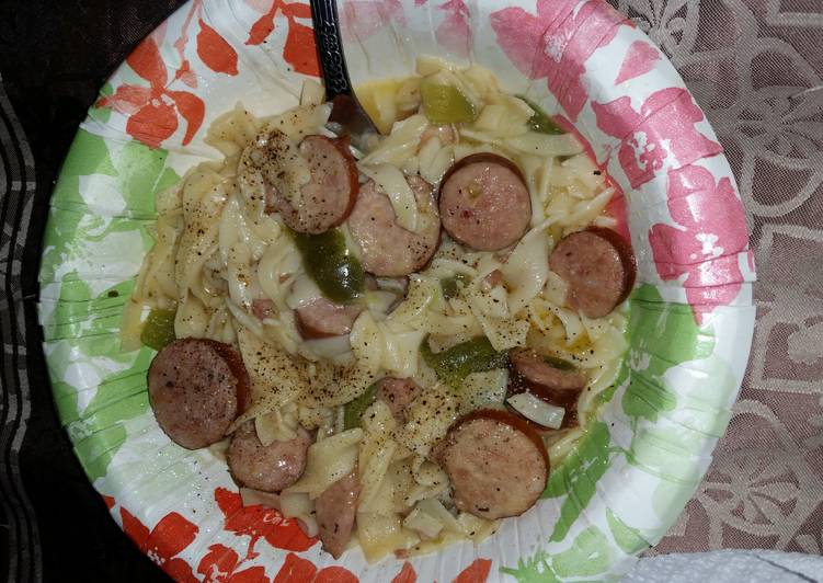 Kielbasa Sausage & Noodles Recipe by Jasmine Cookpad
