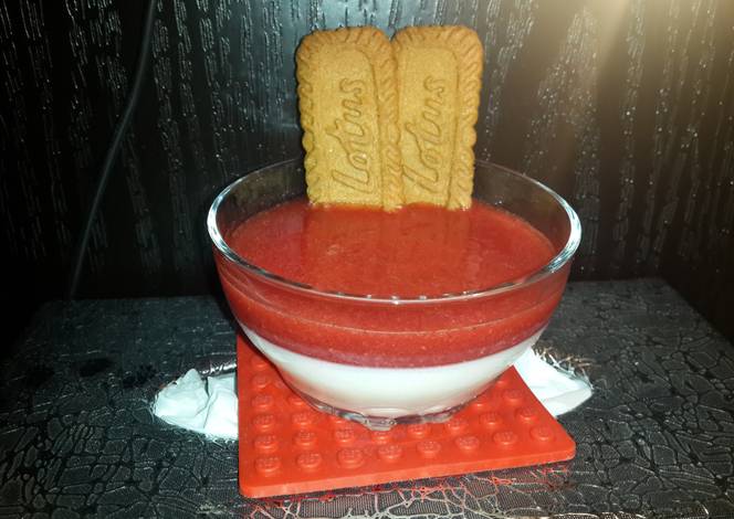 Resep Strawberry panna cotta Resep Strawberry panna cotta