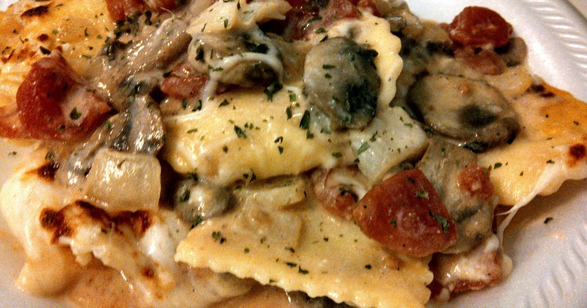 Cheese And Spinach Ravioli Deluxe Recipe By Tina Gaydos