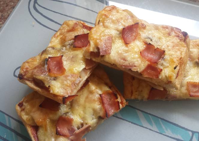 Resep Scrumptious easy to make pizza toast.