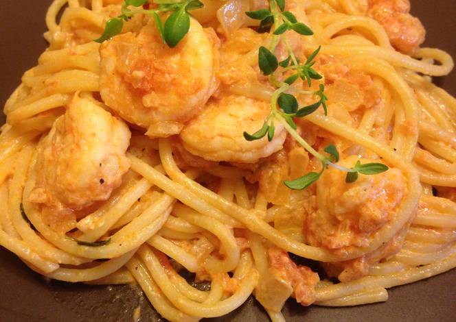 Resep Coconut Shrimp Pasta