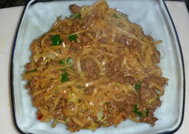 Resep Korean Style Stir-fried Noodles