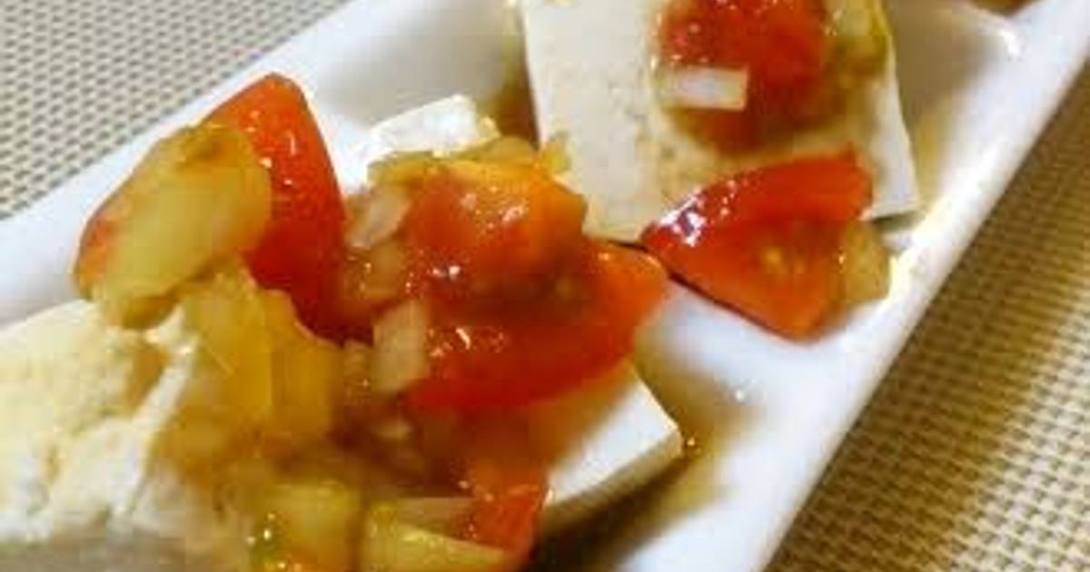Easy Tofu with Tomatoes and Sesame Oil Recipe by cookpad.japan Cookpad