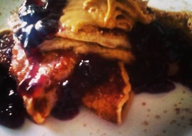 Resep It's peanut butter jelly time pancakes