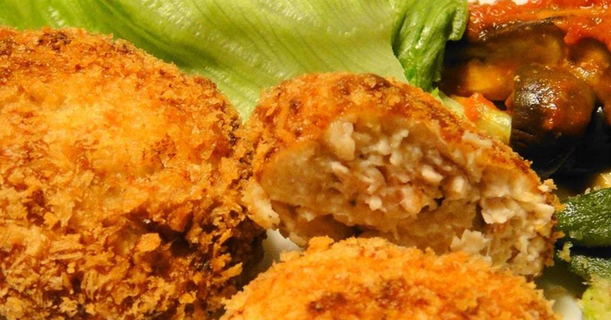 Creamy Minced Chicken Breast Creamy Cutlets Recipe by cookpad.japan
