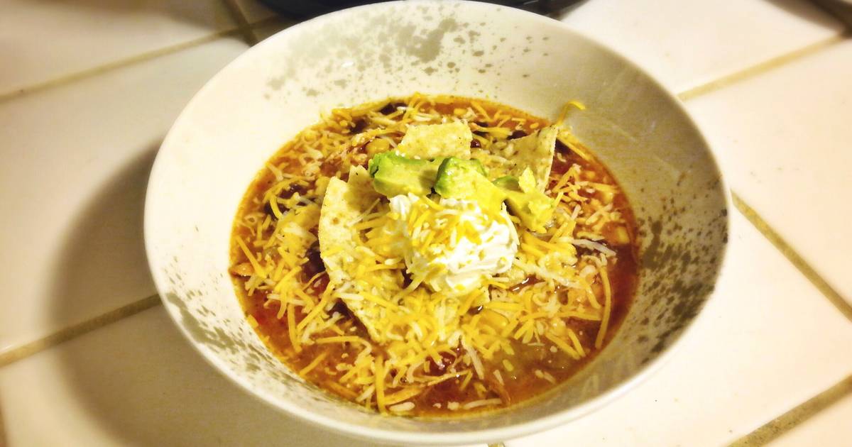 Simple Amazing Slow Cooker Tortilla Soup Recipe by Christy Miller Cookpad