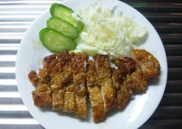 Simple Pork Roast Cutlet Steak Recipe by cookpad.japan Cookpad