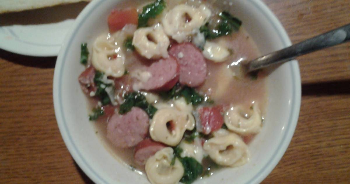 Tortellini kielbasa soup Recipe by Alicia Hamilton Cookpad
