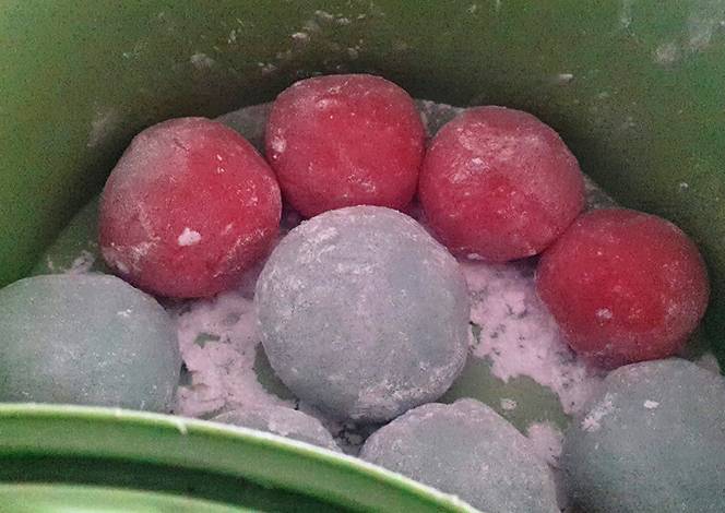 Resep Bry's Daifuku (Japanese recipe: Azuki Filled Sweet Mochi) Vegan