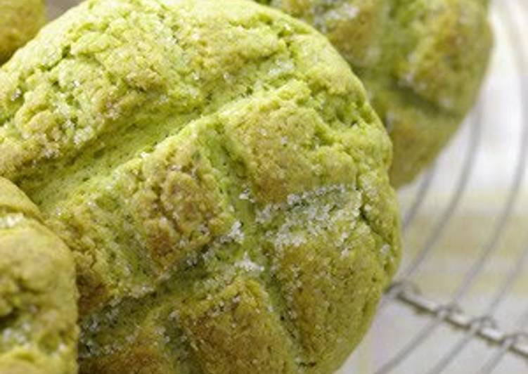 Pancake Mix Matcha Melon Bread Recipe by cookpad.japan Cookpad