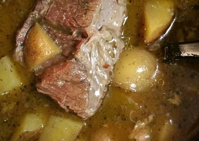 Resep 3 Envelope Roast with Potatoes Resep 3 Envelope Roast with Potatoes