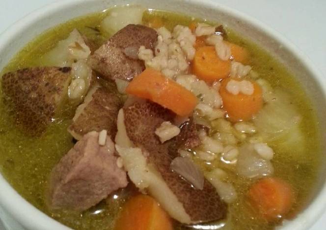 Resep Beef and Barley Soup