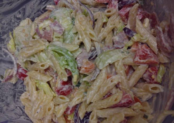 Resep BLT pasta salad