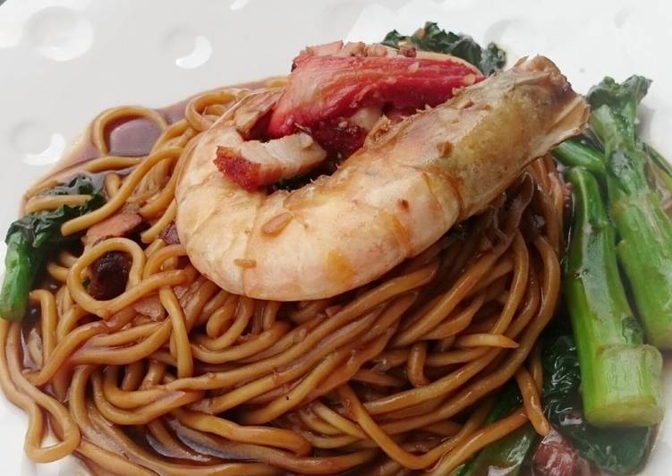 Stir Fry Noodle With Pork And Spicy Shrimp / Hokkien Mee Recipe by LG