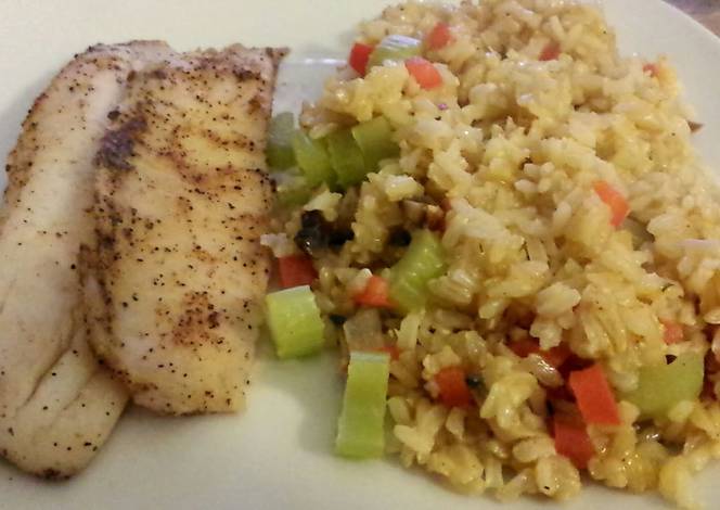 Resep Caribbean Fish and Rice