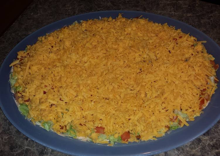 The BEST taco dip ever Recipe by Rodney Cookpad