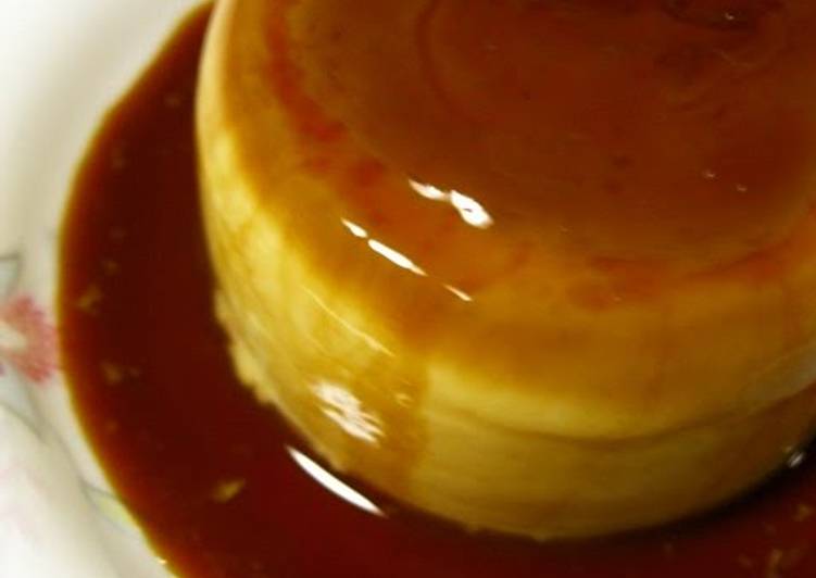 Easy Microwave Custard Pudding with 3 Ingredients Recipe