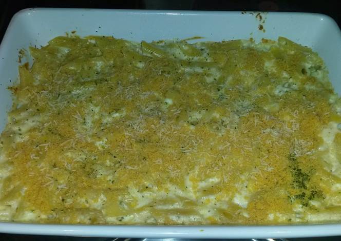 Resep Robin's Baked Penne Alfredo Resep Robin's Baked Penne Alfredo