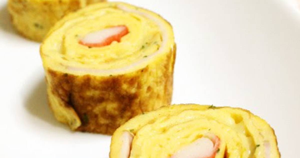 For Bentos: Crab Stick Tamagoyaki Flavored with Soup Stock and ...