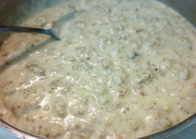 Resep Buttermilk Sausage Gravy