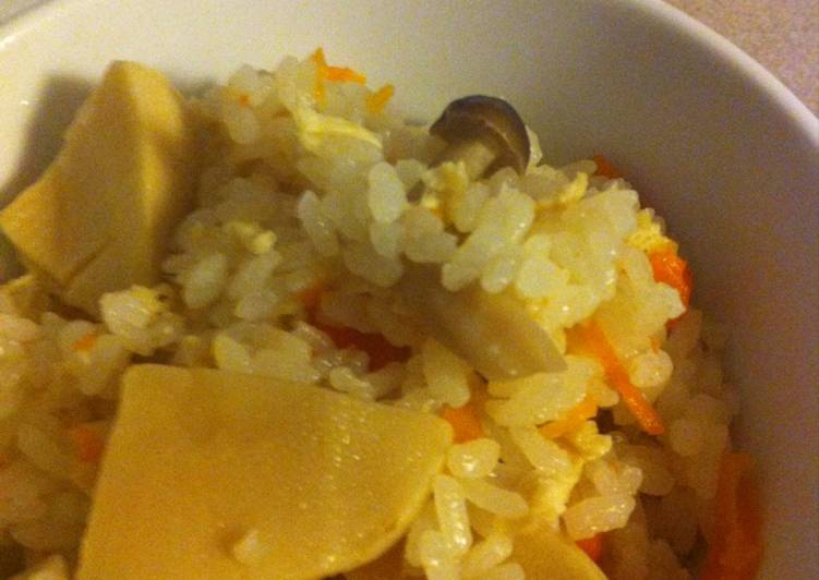 Rice with Bamboo Shoots Recipe by cookpad.japan Cookpad