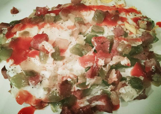 Resep P.O.K.E Breakfast!! Peppers,Onions, Kielbasa and Eggs Resep P.O.K.E Breakfast!! Peppers,Onions, Kielbasa and Eggs