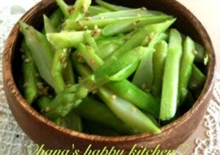 Easy in the Microwave Asparagus Namul (Korean-style Salad) Recipe by