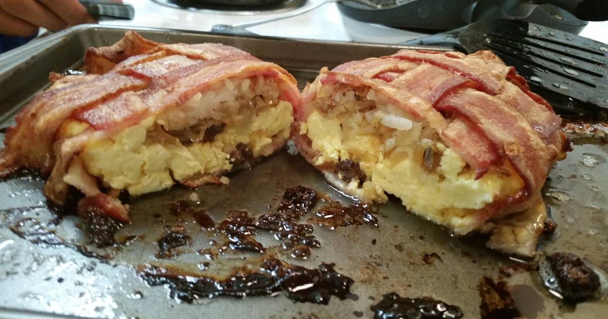 Breakfast Wrapped in Bacon Recipe by brittany.peyton125 - Cookpad