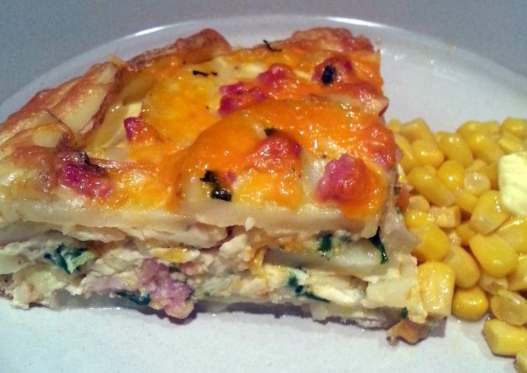 Baked Spanish Potato Omelette Recipe by Gina Cookpad