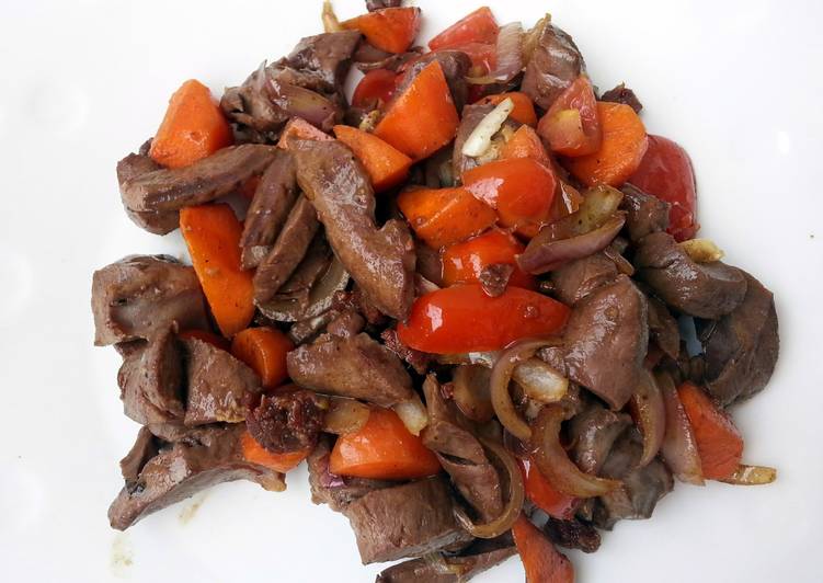 Stir Fry Pork Heart Recipe by Lee Goh Cookpad