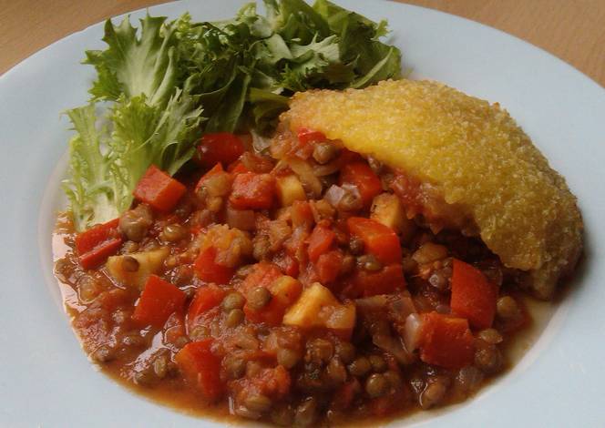 Resep Vickys Lentil & Pepper Bake Resep Vickys Lentil & Pepper Bake