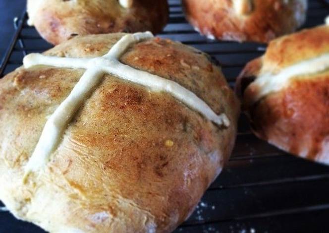 Resep Hot Cross Buns Resep Hot Cross Buns