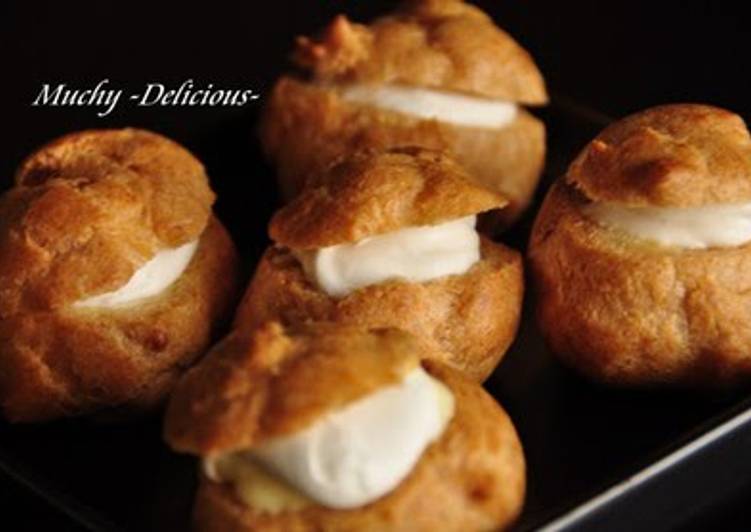 Foolproof Easy Cream Puffs Prepared in the Microwave Recipe by cookpad