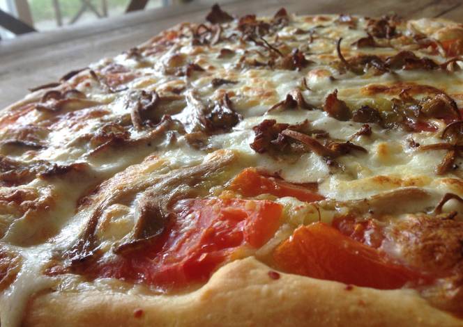 Resep Simple thick crust pizza dough