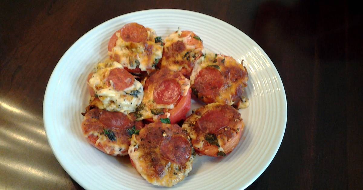Pizza Baked Tomatos Recipe by fenway Cookpad