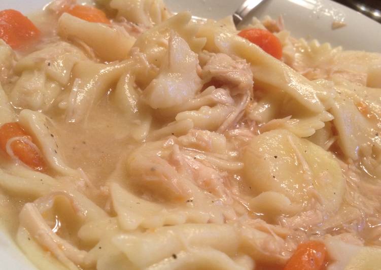 Pennsylvania Dutchstyle Chicken Pot Pie (Quick version) Recipe by Dan