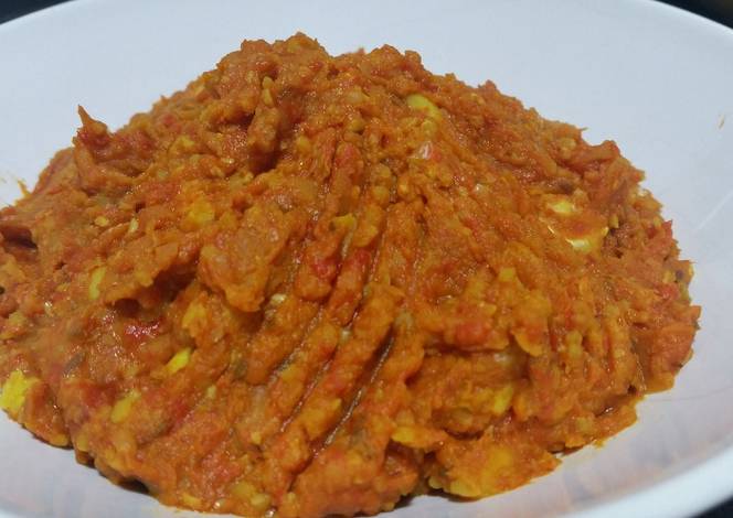 Resep Spicy and crunchy roasted pepper and garlic hummus