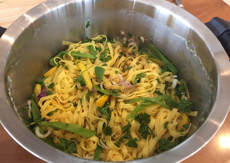 Quick Summer Garden Pasta Recipe By Bellhorse Cookpad