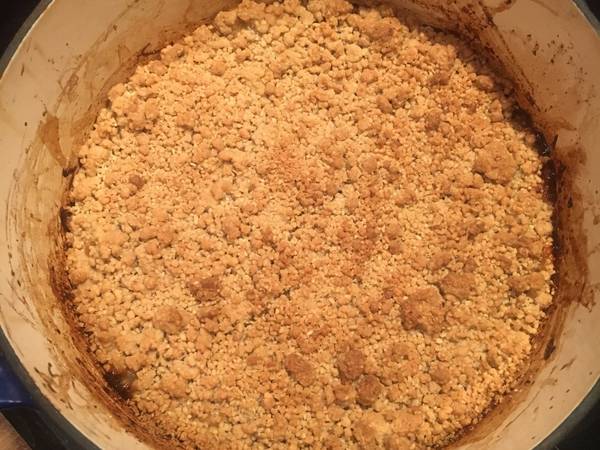 Rhubarb & Apple Crumble